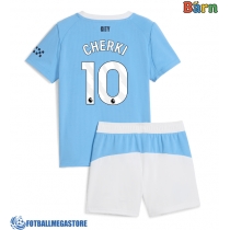 Fotballdrakt Barn Manchester City Rayan Cherki #10 Hjemmedraktsett 2025-26 Kortermet (+ Korte bukser)